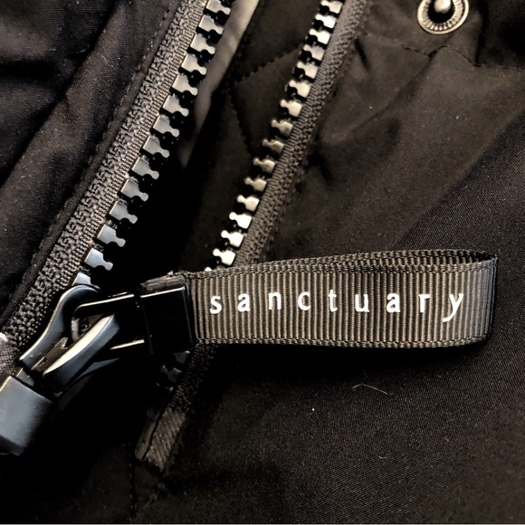 Sanctuary Premium Down Winter Coat Puffer Jacket Black Lightweight Oversized. - Picture 5 of 16